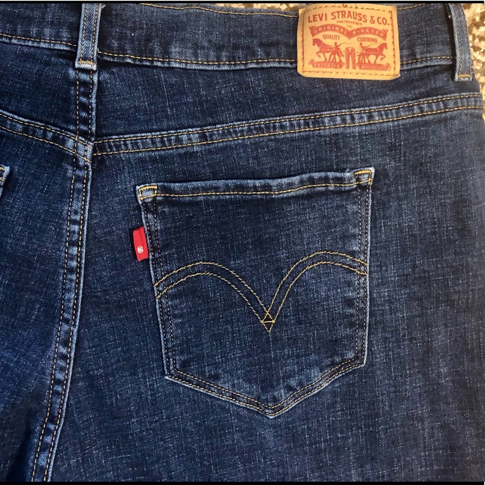 Levi’s High Waist Stretch Jeans Shorts 31 34x7 - Picture 4 of 4